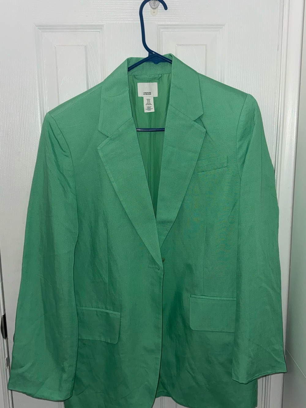 H&M Oversized Green Single-Button Blazer